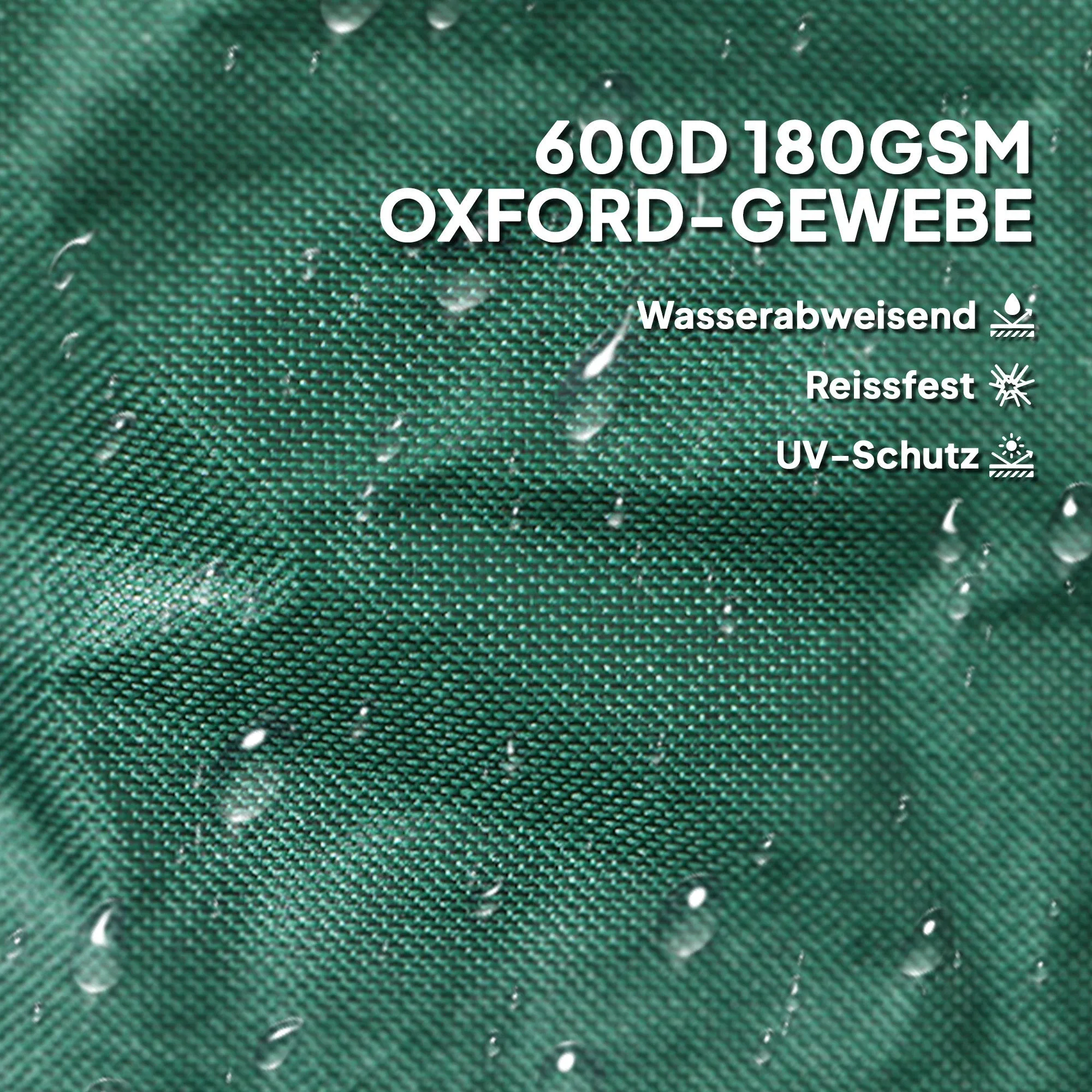 Rootz 2x160L Garden Waste Bags - Leaf Bags - Yard Cleanup Bags - Waterproof Oxford Fabric - Ø55 x 65H cm