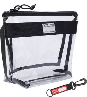 Rough Enough TSA Approved Clear Toiletry Bag for Women Travel Waterproof Cosmetic Makeup Organizer Pouch with Zipper Pocket Airline Beach Essentials