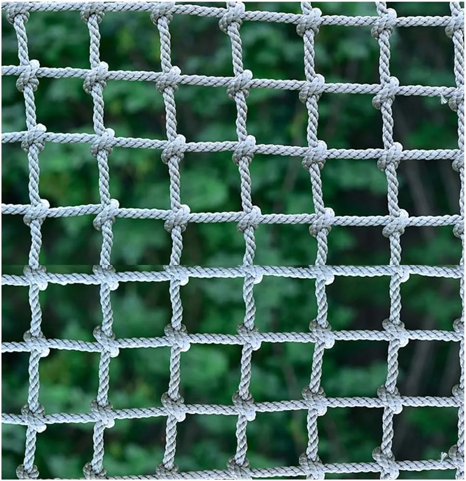 Safety Net Nylon Climbing Net Truck Trailer Nets Giant Heavy Duty Large Mesh for Kids Cargo Net Playground Rock Rope Ladder Swing Sets Climb Net Dia 8mm (Color : 10X10cm, Size : 1X1m/3.3X3.3ft)