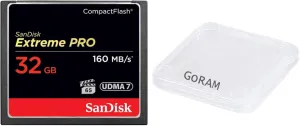 SanDisk 32GB Extreme Pro UDMA 7 Compact Flash Card 160MB/s SDCFXPS-032G Bundle with (1) GoRAM Plastic Case