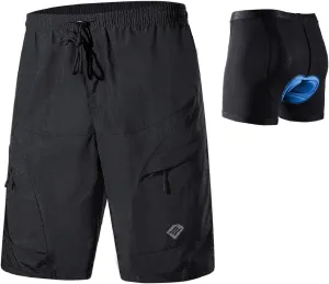 Santic Men's 3D Padded Mountain Bike Shorts Lightweight Cycling MTB Shorts