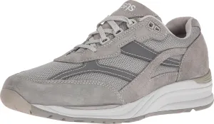SAS Journey Mesh - Shoes for Men - Suede and Mesh Uppers - Cushioned Tongue - Textile Linings - Lightweight Gray 10.5 S - Slim (B)