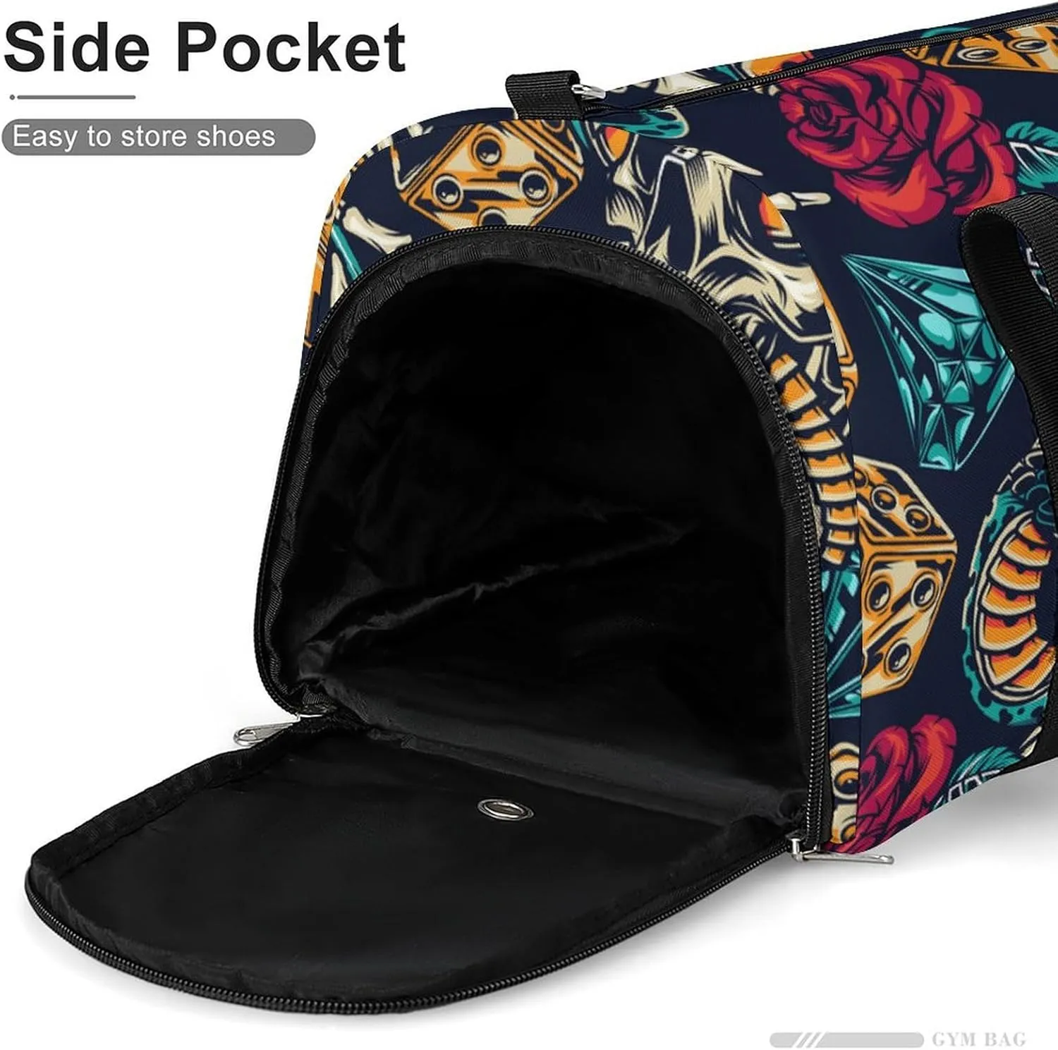 Scissors Magazine Bow Button Sewing Fitness Bag with Large Capacity Backpack And Waterproof Bag