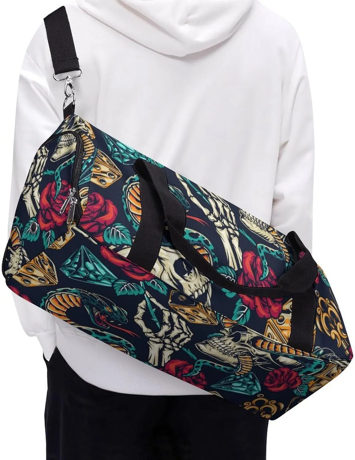 Scissors Magazine Bow Button Sewing Fitness Bag with Large Capacity Backpack And Waterproof Bag