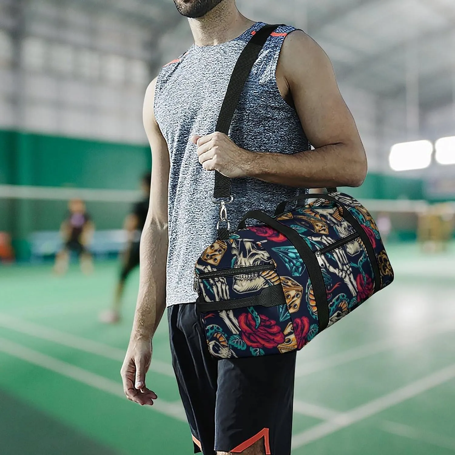 Scissors Magazine Bow Button Sewing Fitness Bag with Large Capacity Backpack And Waterproof Bag