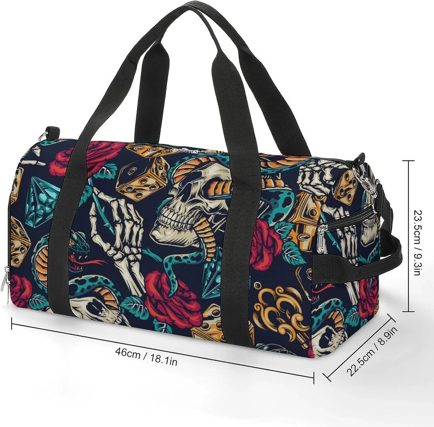 Scissors Magazine Bow Button Sewing Fitness Bag with Large Capacity Backpack And Waterproof Bag