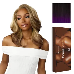 Sensationnel Bare Lace 13X6 Wigs - Unit 14 Lacefrontal Glueless Synthetic 180 Degree Preplucked Hairline (TD/PURPLE)