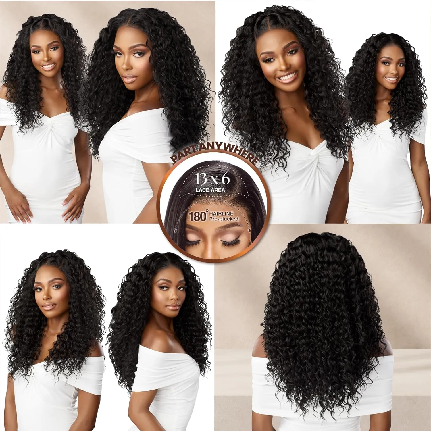 Sensationnel Bare Lace 13X6 Wigs - Unit 2 Lacefrontal Glueless Synthetic 180 Degree Preplucked Hairline (SH/CHESTNUT)