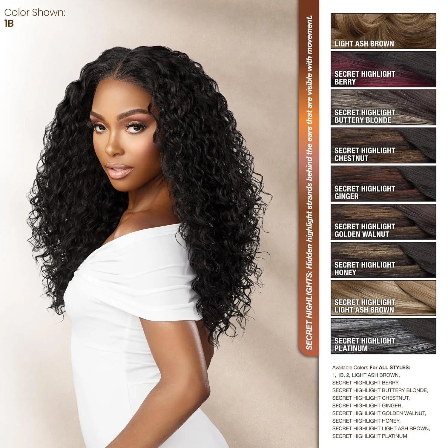 Sensationnel Bare Lace 13X6 Wigs - Unit 2 Lacefrontal Glueless Synthetic 180 Degree Preplucked Hairline (SH/CHESTNUT)