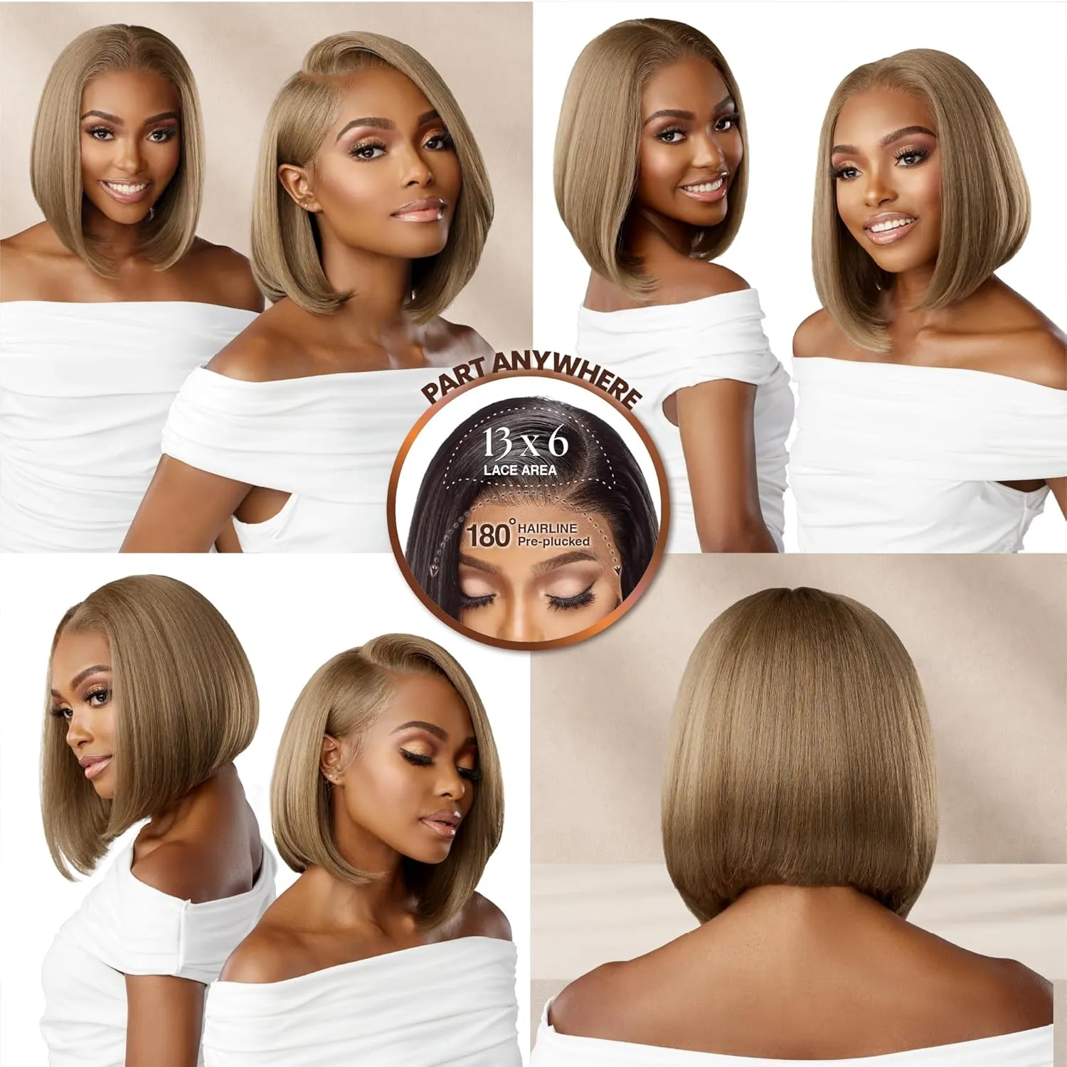 Sensationnel Bare Lace 13X6 Wigs - Unit 3 Lacefrontal Glueless Synthetic 180 Degree Preplucked Hairline (SH/BERRY)