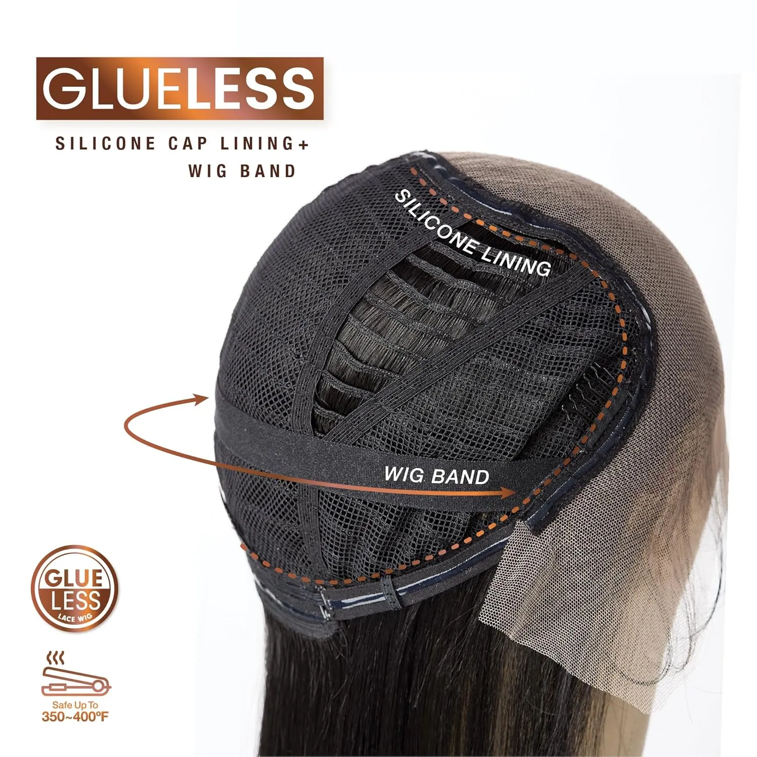 Sensationnel Bare Lace 13X6 Wigs - Unit 5 Lacefrontal Glueless Synthetic 180 Degree Preplucked Hairline (BALAYAGECHOCOLATE)