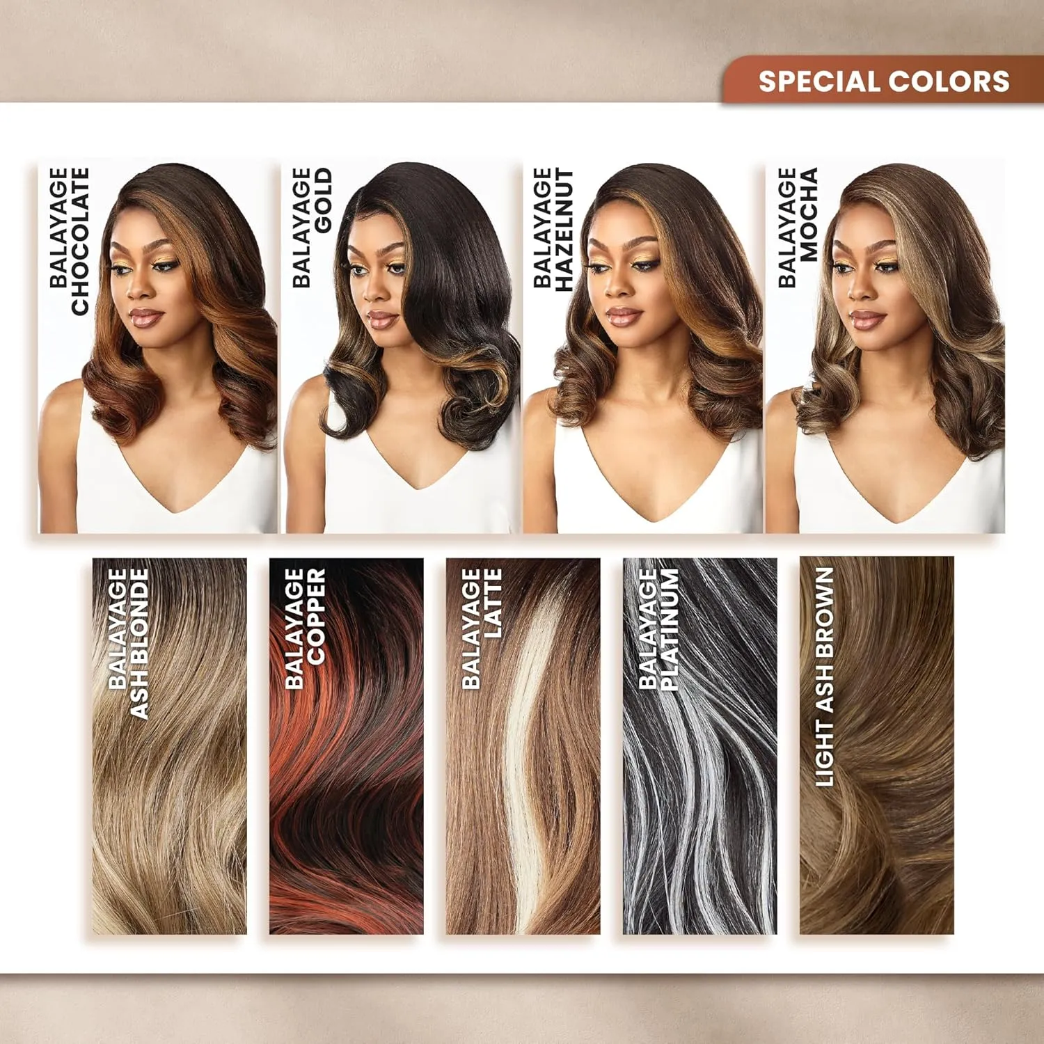 Sensationnel Bare Lace 13X6 Wigs - Unit 6 Lacefrontal Glueless Synthetic 180 Degree Preplucked Hairline (BALAYAGEASHBLONDE)