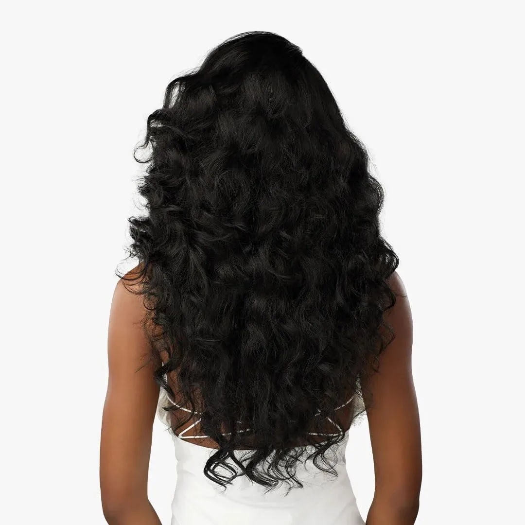 Sensationnel Bare Lace Fulllace Wig - Unit 4 Human Hair Blend All Lacefrontal Glueless Synthetic 180 Degree Preplucked Hairline (BALAYAGECARAMEL)