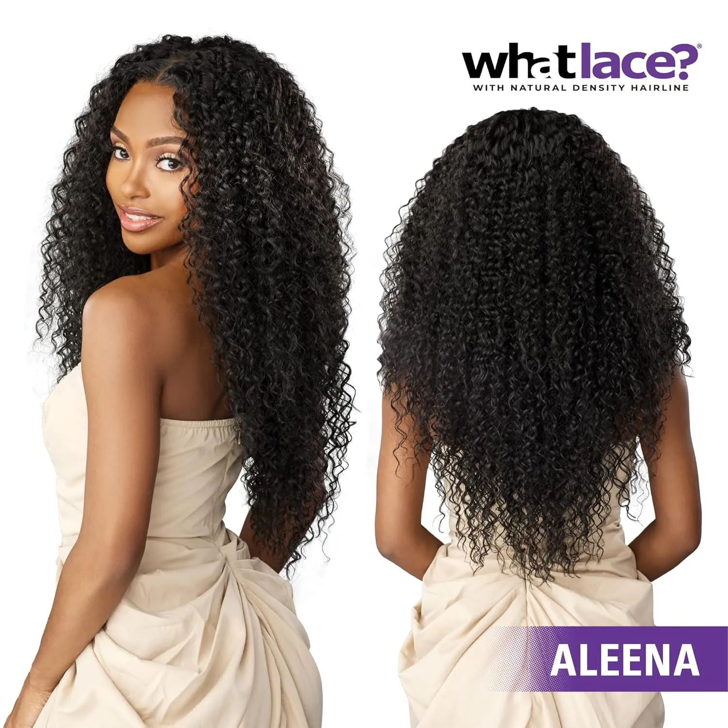 Sensationnel What Lace 13X6 Wigs - Aleena Lacefrontal Hand Tied Glueless Synthetic With Natural Density Preplucked Hairline (BALAYAGECHOCOLATE)