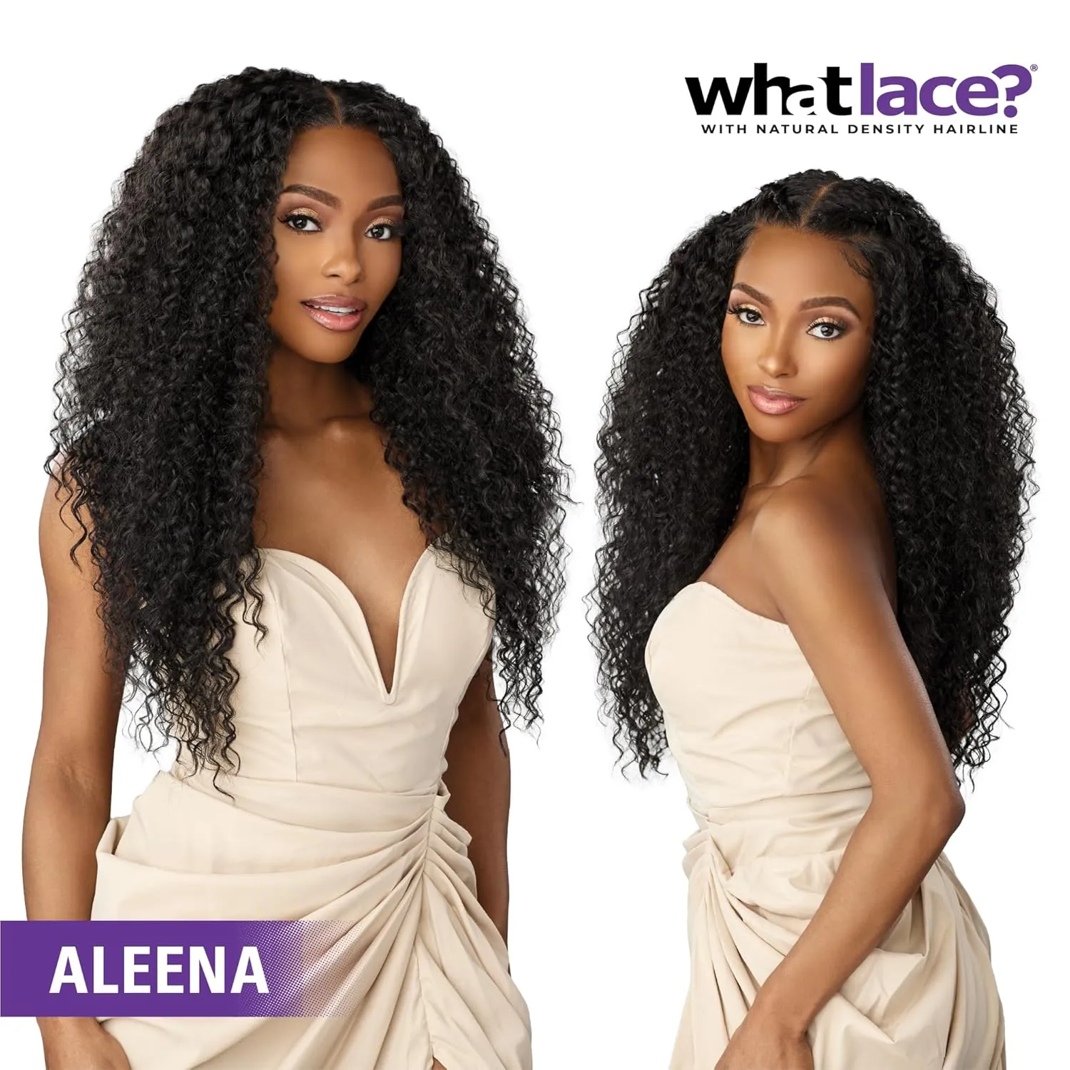 Sensationnel What Lace 13X6 Wigs - Aleena Lacefrontal Hand Tied Glueless Synthetic With Natural Density Preplucked Hairline (BALAYAGECHOCOLATE)