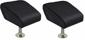 Set of 2 Boat Folding Seat Covers, High-Density Waterproof Captain's Chair Covers, Outdoor Durable Fishing Chair Covers, Black (W18xD20xH14)