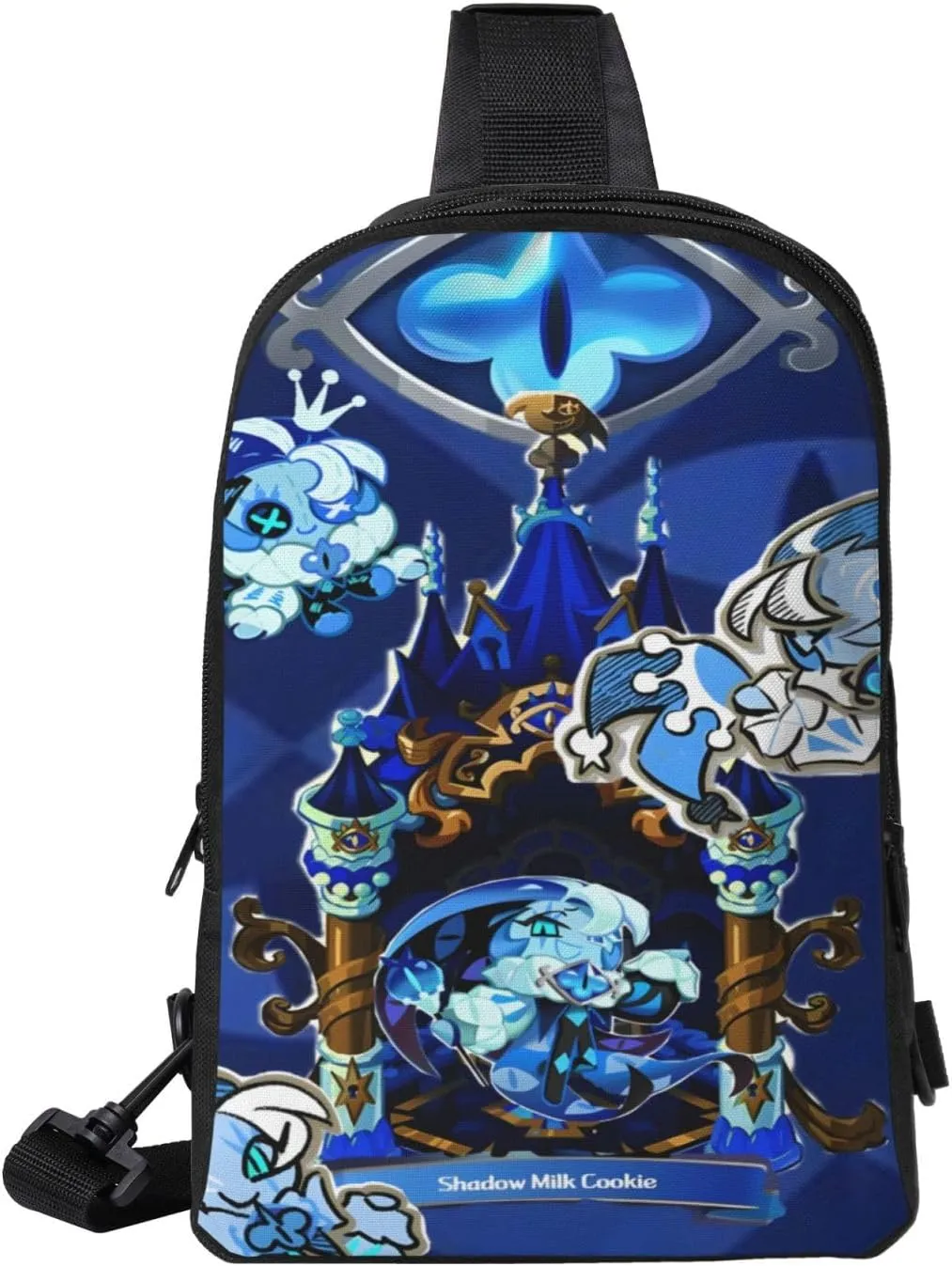 Shadow Milk Cookie Cartoon Print Children'S Sports Casual Fashion Crossbody Bag, Chest Bag