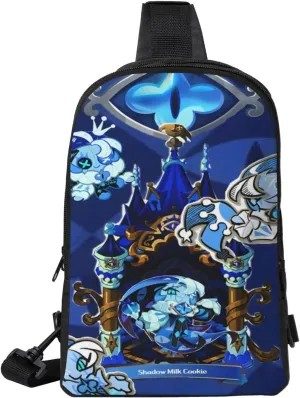 Shadow Milk Cookie Cartoon Print Children'S Sports Casual Fashion Crossbody Bag, Chest Bag