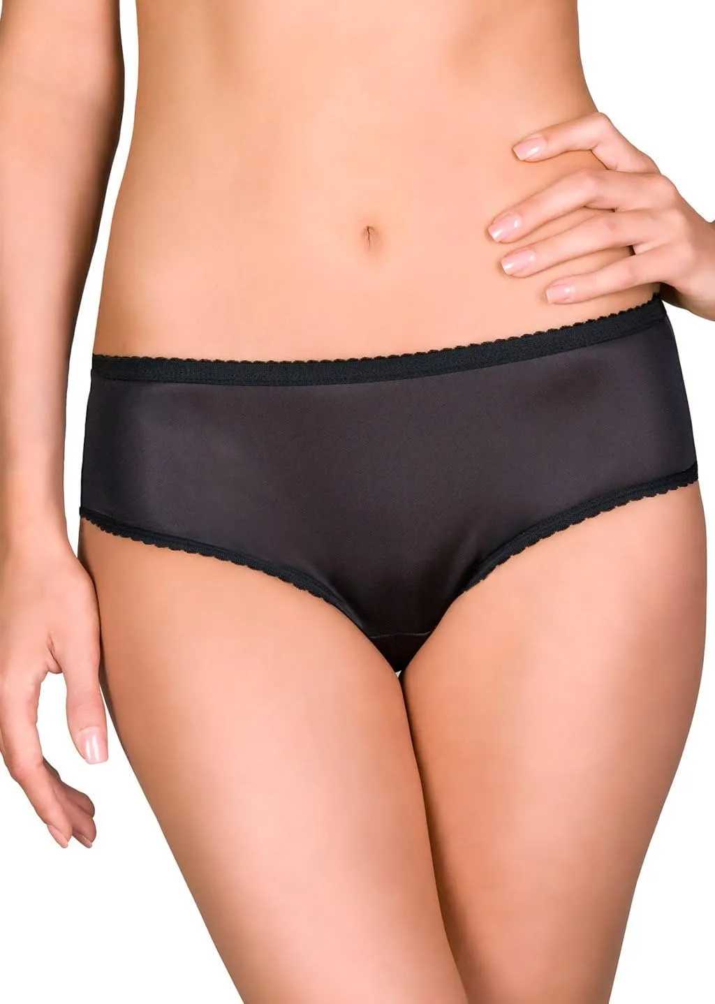 Shadowline Women's Hipster Underwear Nylon Silky Panties 3 Pack 11042