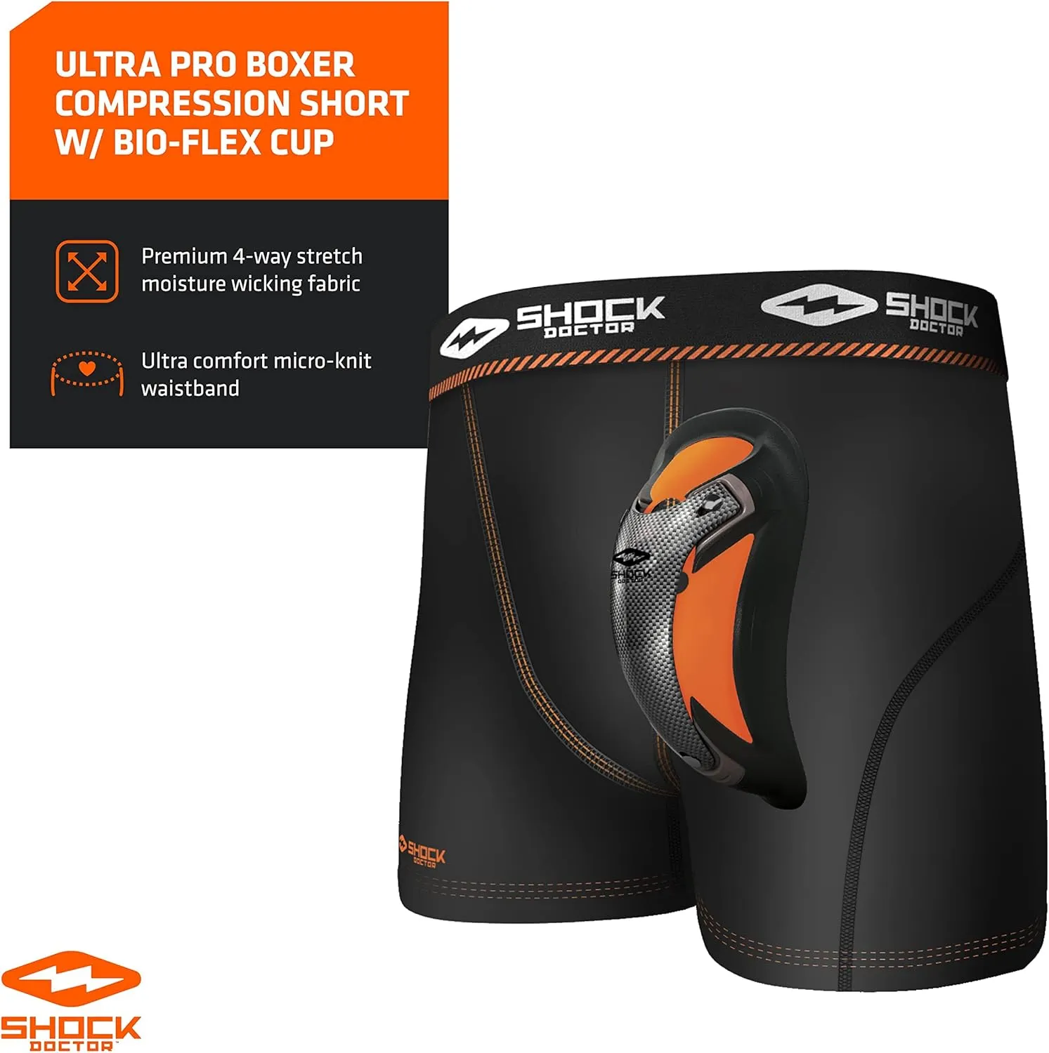 Shock Doctor Men's Boxer Shorts