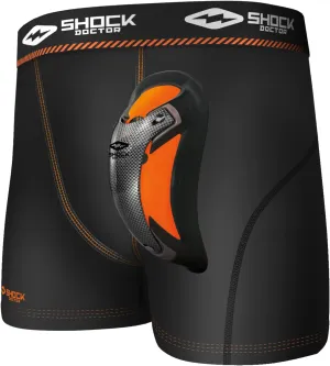 Shock Doctor Men's Ultra Pro Boxer Compression Short With Ultra Cup, Moisture Wicking Vented Protection, Adult Sizes
