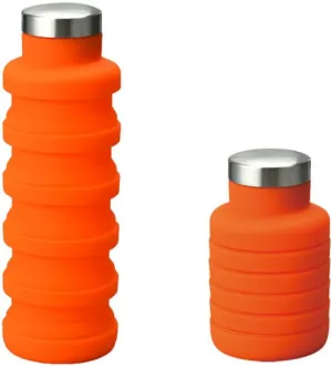 Silicone telescopic cup foldable cup outdoor sports travel portable kettle portable cup water bottle with hand cup TWOGerritPIECE