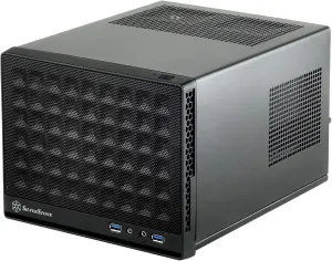 SilverStone Technology Ultra Compact Mini-ITX Computer Case with Mesh Front Panel Black (SST-SG13B-USA)