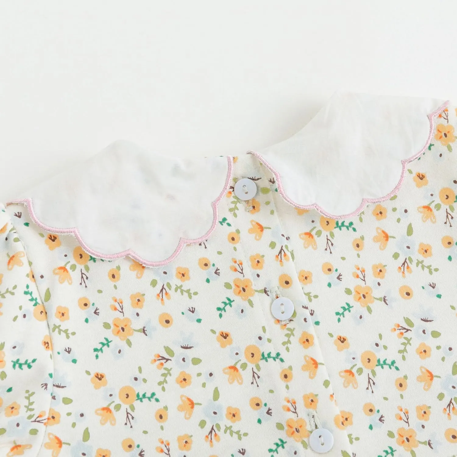 Simplee kids Baby Infant Girls Cotton Short Sleeve Summer Ruffle Romper 3-24 Months