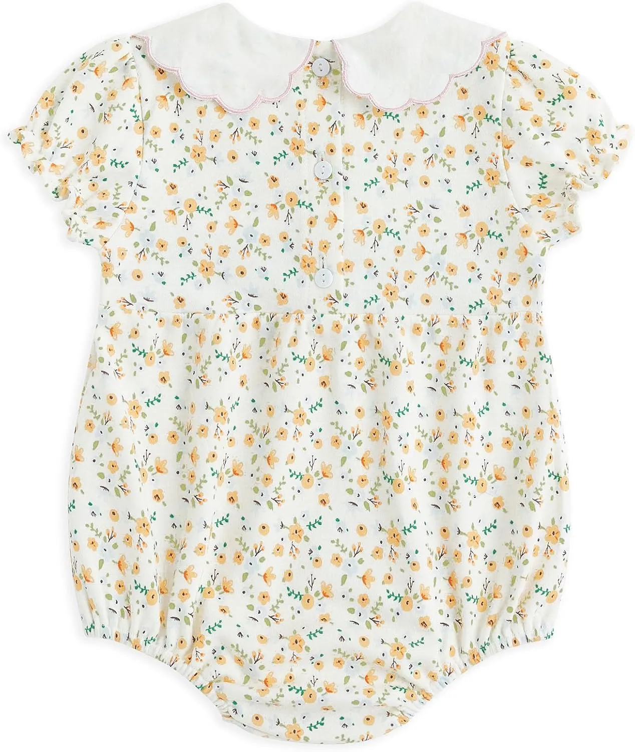 Simplee kids Baby Infant Girls Cotton Short Sleeve Summer Ruffle Romper 3-24 Months