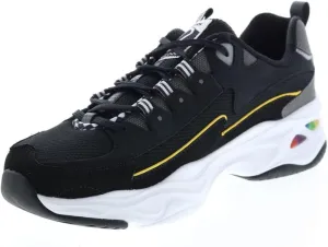 Skechers DLites 4.0 - Fast Drive Womens Fashion Trainers, Black/Multi - 7.5 US