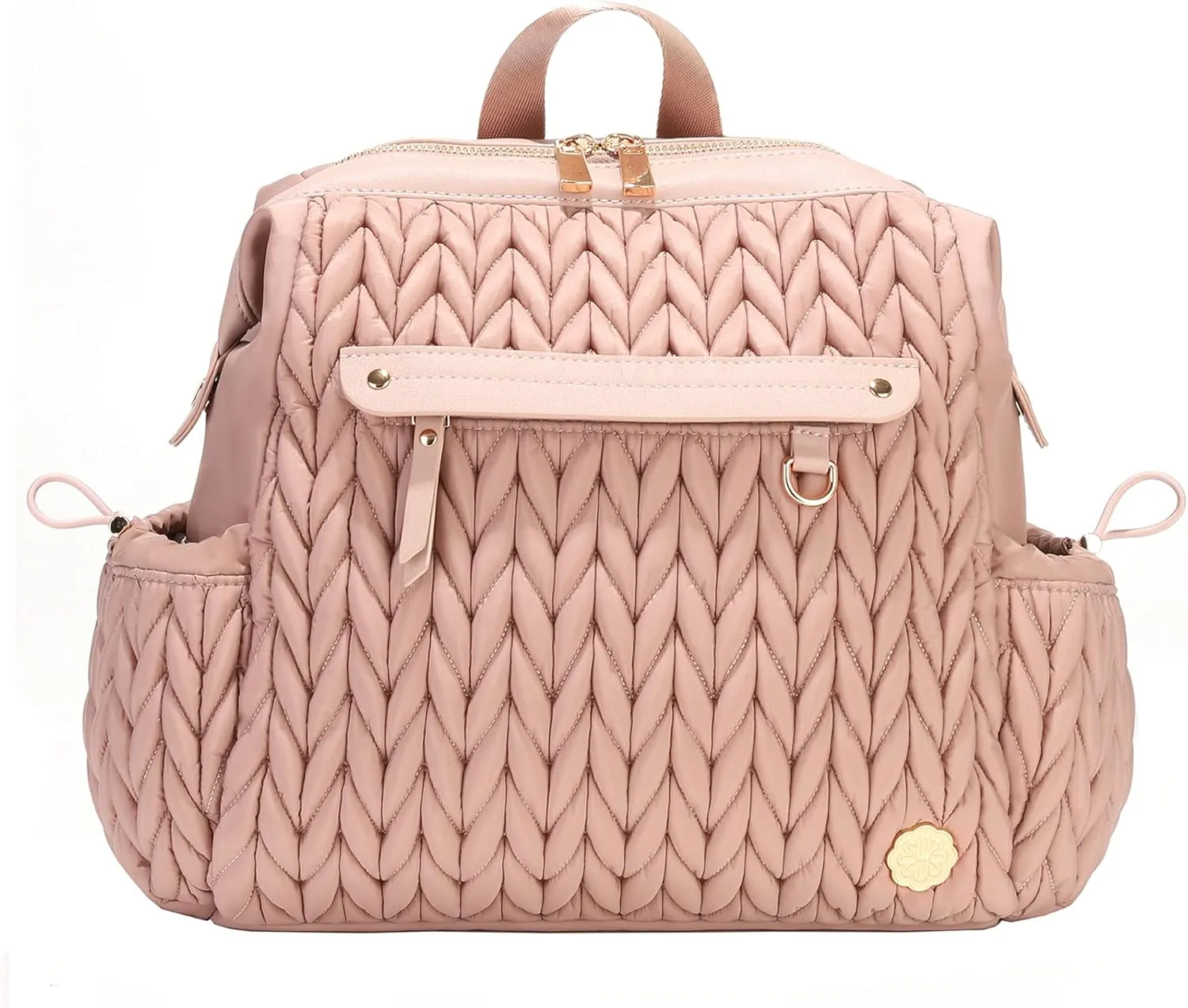 Small Backpack Purse,Mini Diaper Bag Backpack, Personal Item Travel Bag for Vacation with Multiple Straps(Dusty Rose)