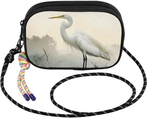 Small Crossbody Bags Crane Wood Stand for Women Cell Phone Purses Women's Shoulder Handbag Wallet Purse