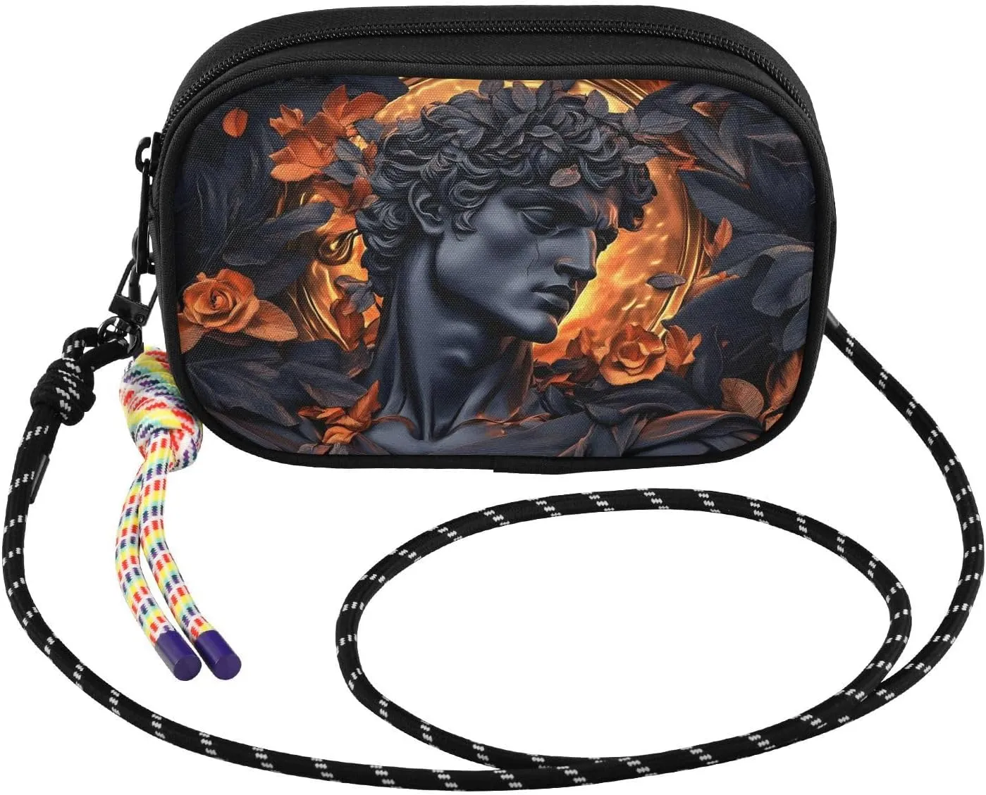 Small Crossbody Bags Fantasy Man Flowers for Women Cell Phone Purses Shoulder Bag Handbag with Adjustable Strap
