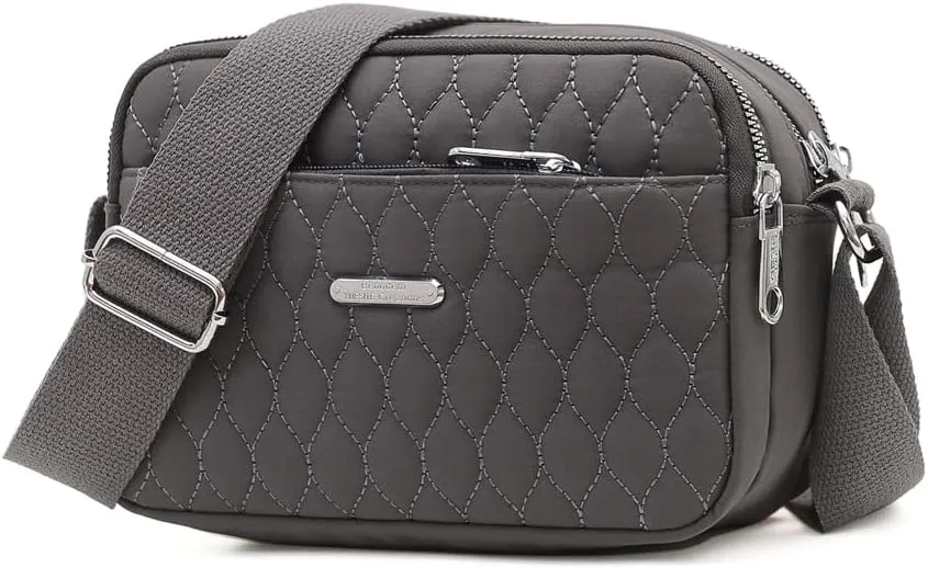 Small Crossbody Bags Quilted Purse Mini Light Nylon Cell Phone Cross Body Wallet for Women Ladies