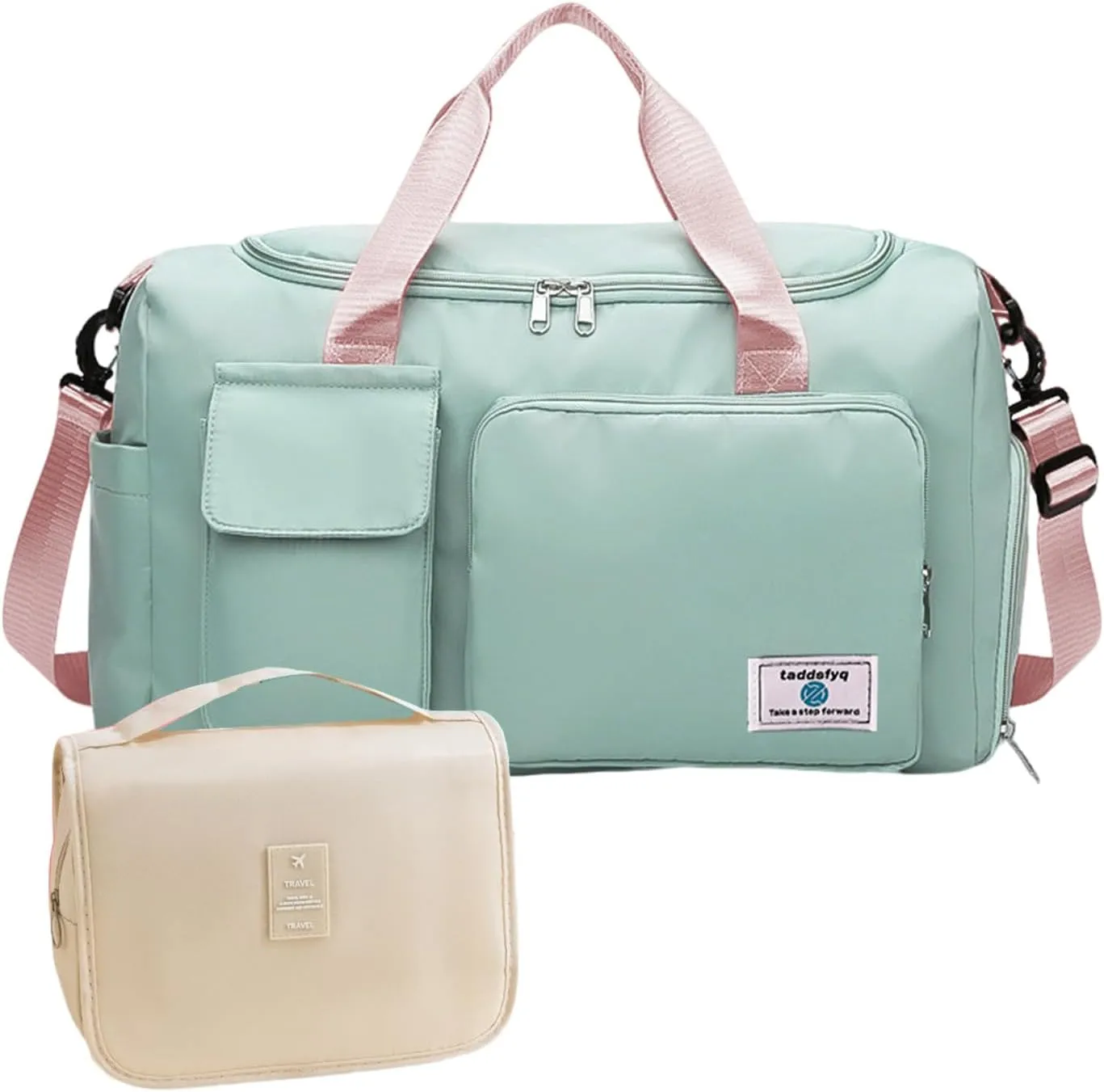 Small Gym Bag for Women Foldable Duffle Bag for Travel Weekender Ideal for Gym, Travel and More