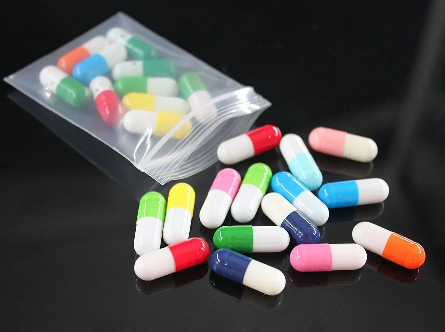 Small Mini Plastic Bags for Jewelry, Pill, Snack, Coin, Earring, Small Business, Thick, Transparent, 8mil(two sides together), 2"×2.4", 1000PCS