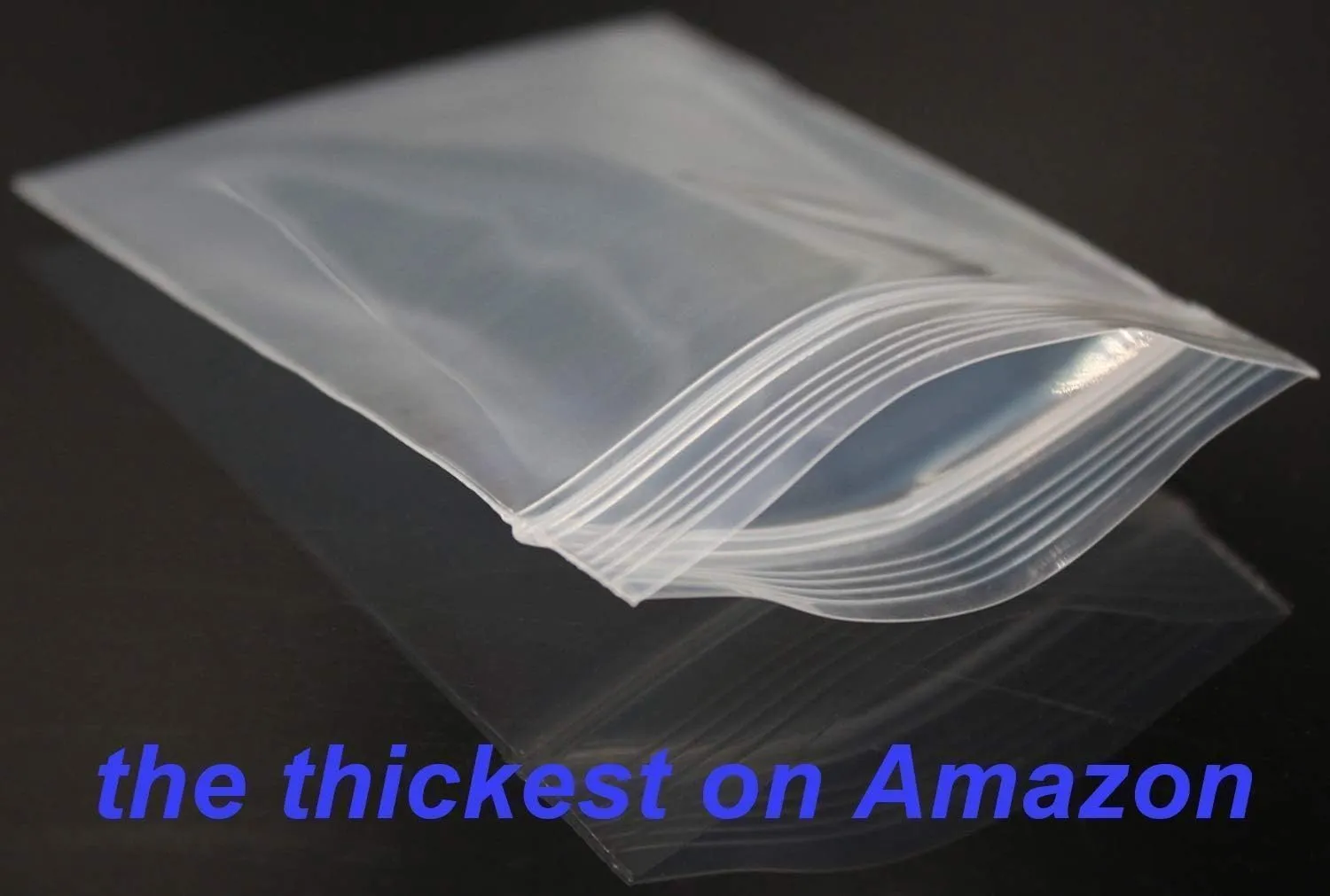Small Mini Plastic Bags for Jewelry, Pill, Snack, Coin, Earring, Small Business, Thick, Transparent, 8mil(two sides together), 2"×2.4", 1000PCS
