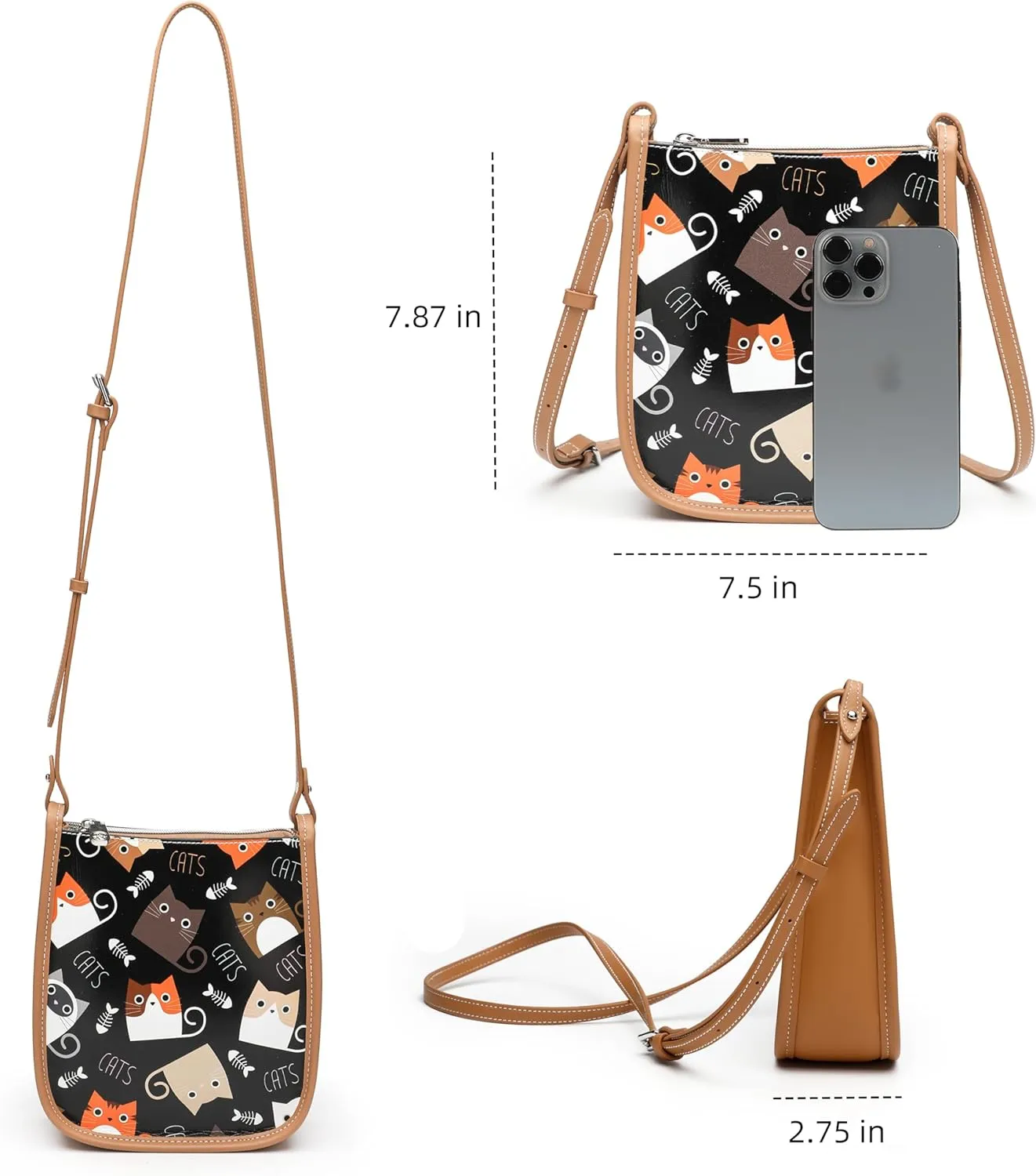 Small Purses Crossbody Bags Handbag for Women Travel Designer Medium Crossbody Bag Trendy with Adjustable Strap