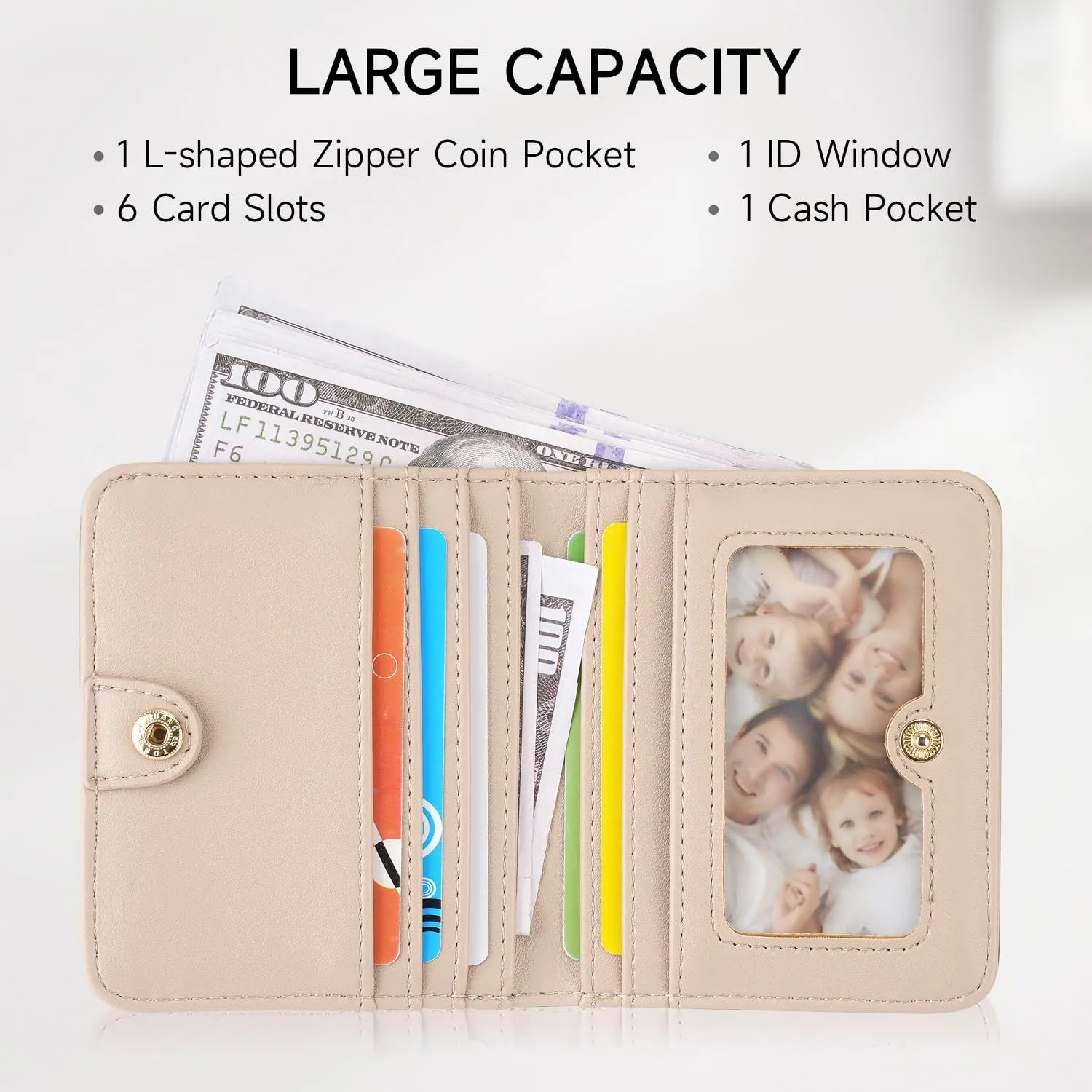 Small RFID Wallet Women Ultra Thin Slim Womens Wallet Mini Compact Bifold Pocket Ladies Wallets for Women GREEN