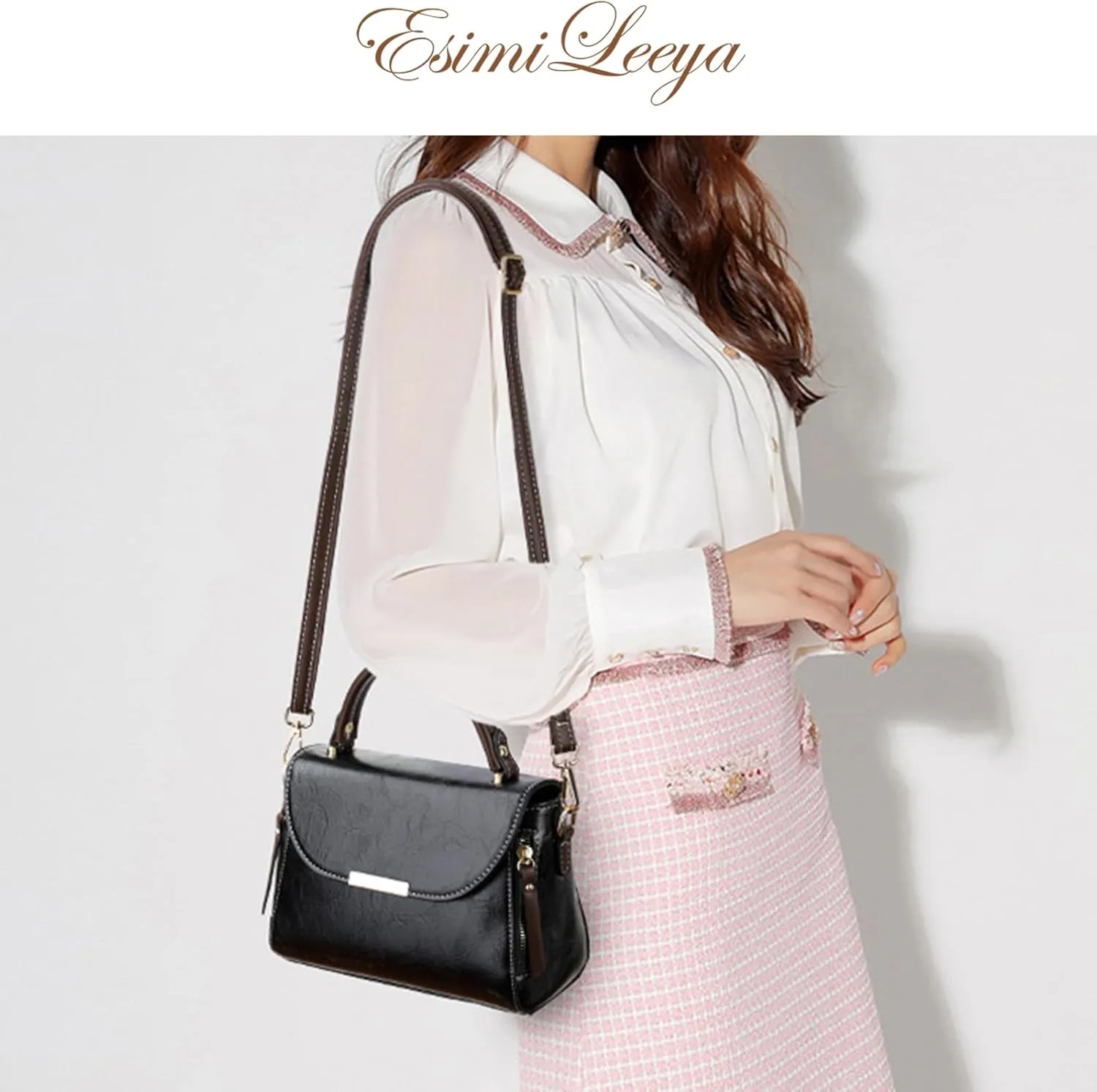 Small Satchel Purses for Women with Top Handle Women's Crossbody Shoulder Handbags