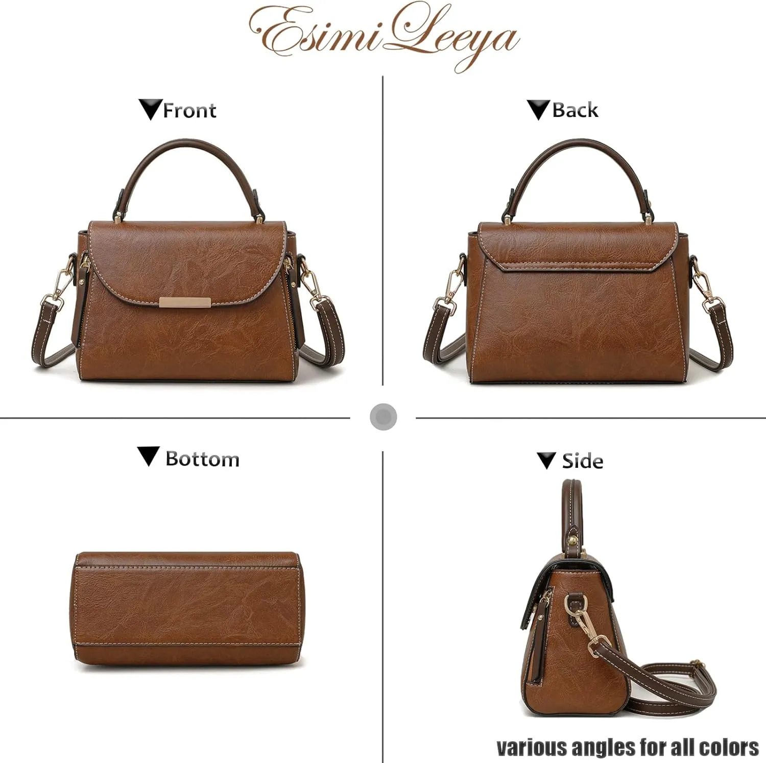 Small Satchel Purses for Women with Top Handle Women's Crossbody Shoulder Handbags