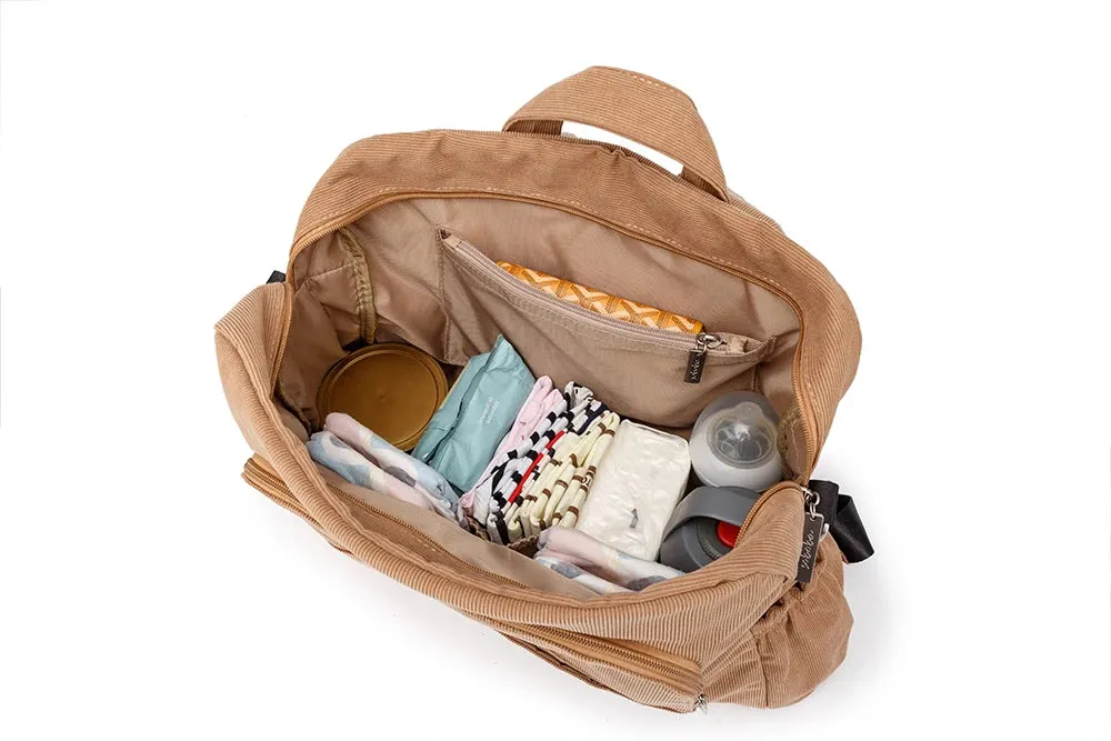 Soboba Diaper Bag: Large, Soft Corduroy