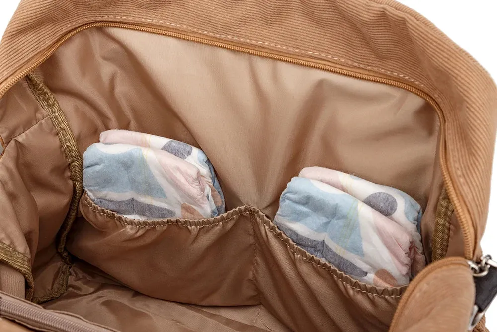 Soboba Diaper Bag: Large, Soft Corduroy