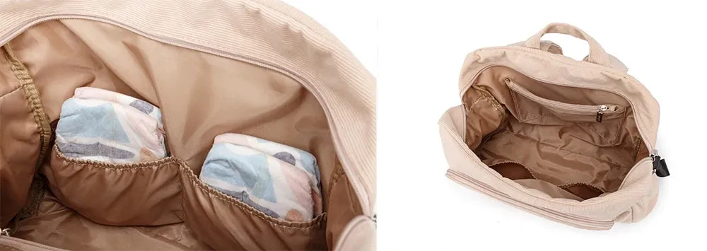 Soboba Diaper Bag: Large, Soft Corduroy