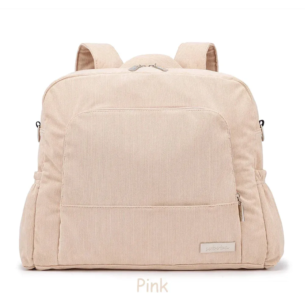 Soboba Diaper Bag: Large, Soft Corduroy