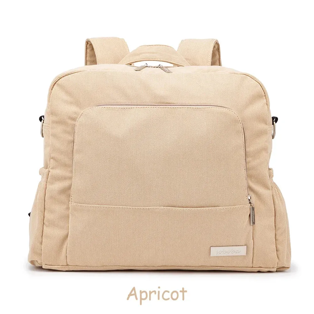 Soboba Diaper Bag: Large, Soft Corduroy