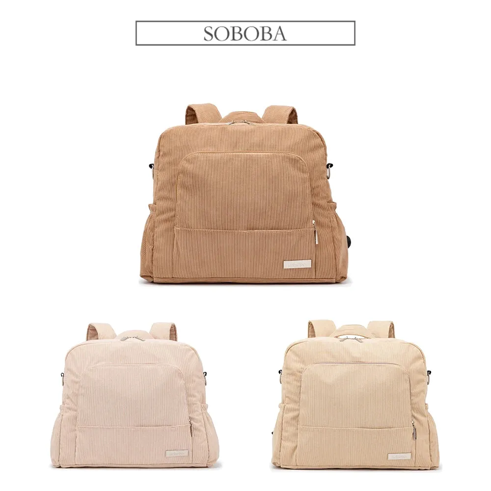 Soboba Diaper Bag: Large, Soft Corduroy