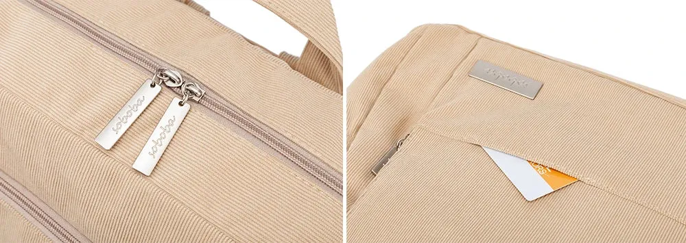 Soboba Diaper Bag: Large, Soft Corduroy