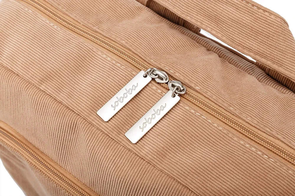 Soboba Diaper Bag: Large, Soft Corduroy