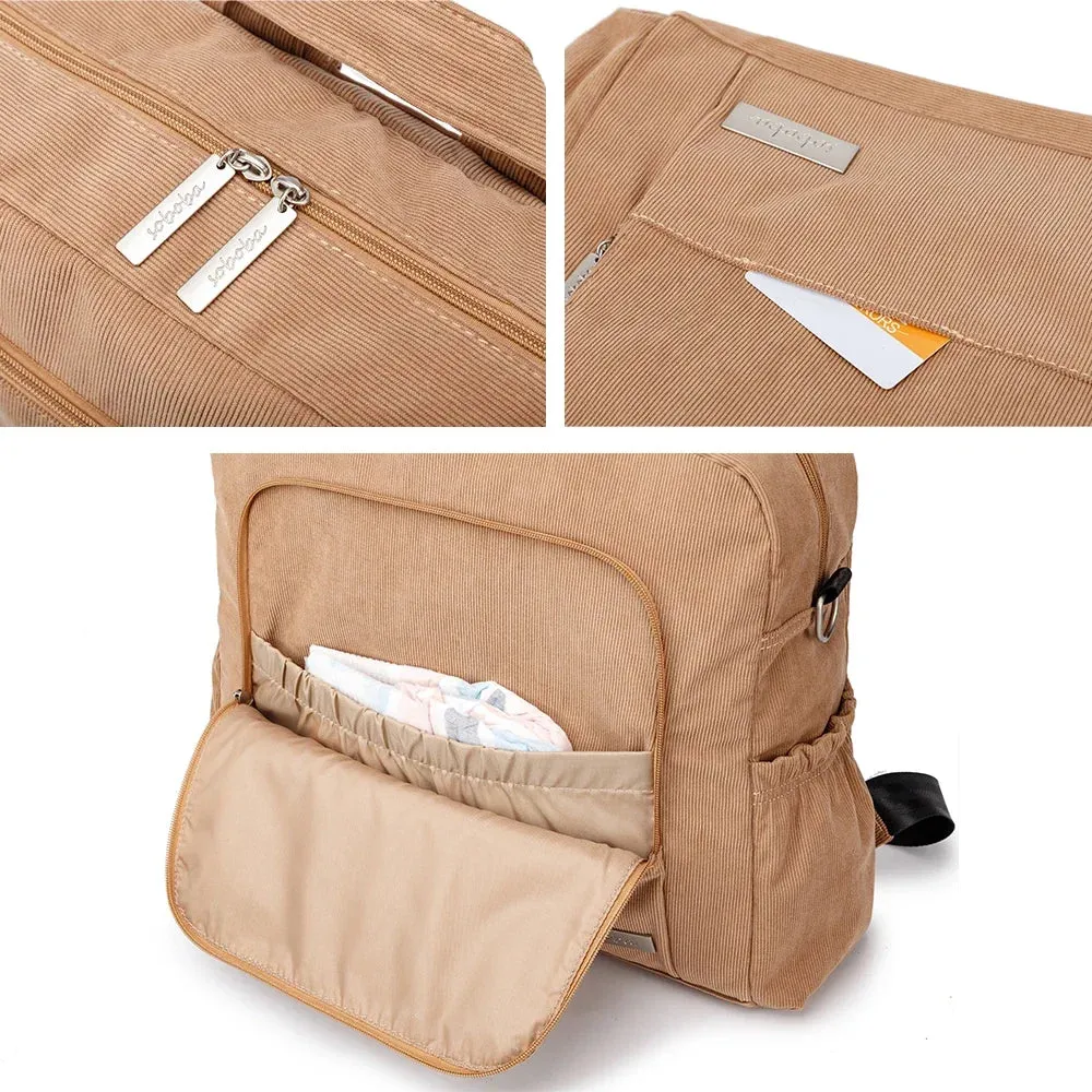 Soboba Diaper Bag: Large, Soft Corduroy